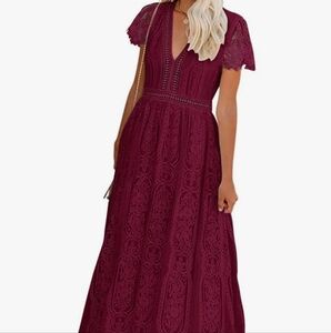 Merokeety, Size Small, Burgundy